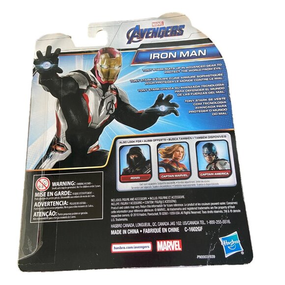 Hasbro Avengers Marvel Endgame Team Suit IRON MAN 6 Inch Action Figure NEW n Box - Picture 2 of 4